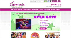 Desktop Screenshot of cartwheelsgym.com